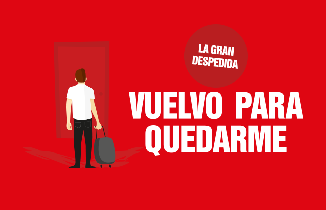 Vuelvo para quedarme despedida